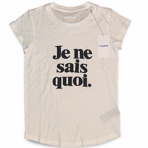Zadig & Voltaire white tee NWT